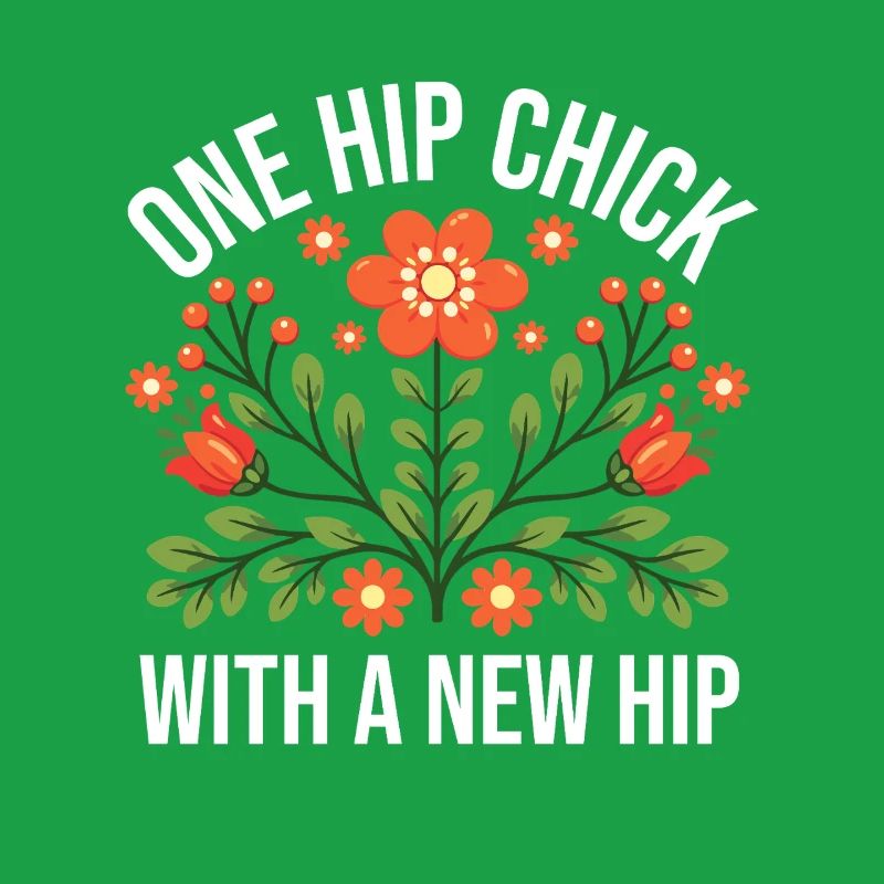 Ein Hüftmädchen mit einer neuen Hüfte
