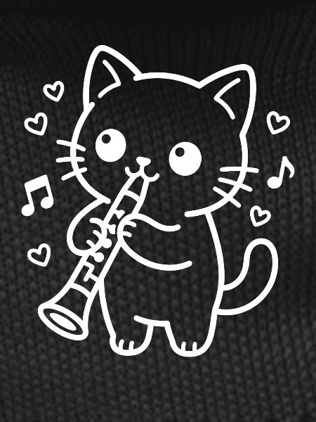 Kawaii Cat Clarinet