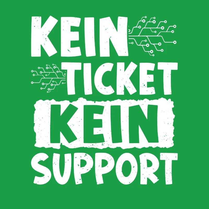 Nerd Computer KEIN TICKET KEIN PROBLEM LUSTIG