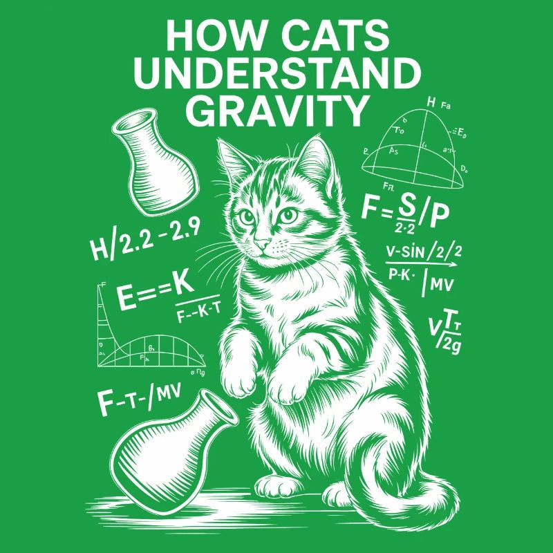 Dictions de chats de physique Blague de maths Cadeau de physique