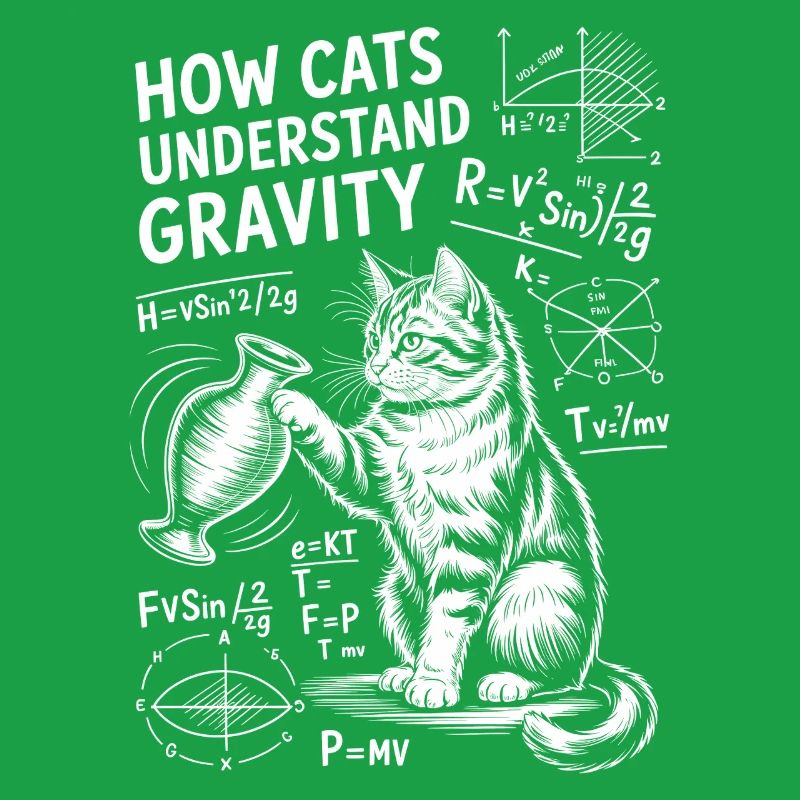 Physics Cats Sayings Math Joke Physics Gift