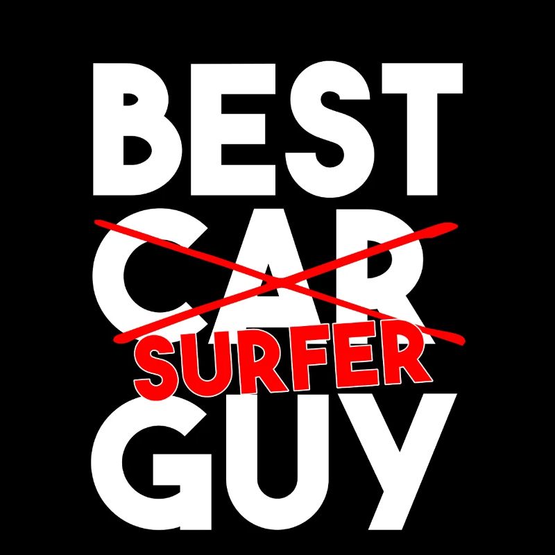 Bester Surfer-Typ Lustige Surf-Typografie