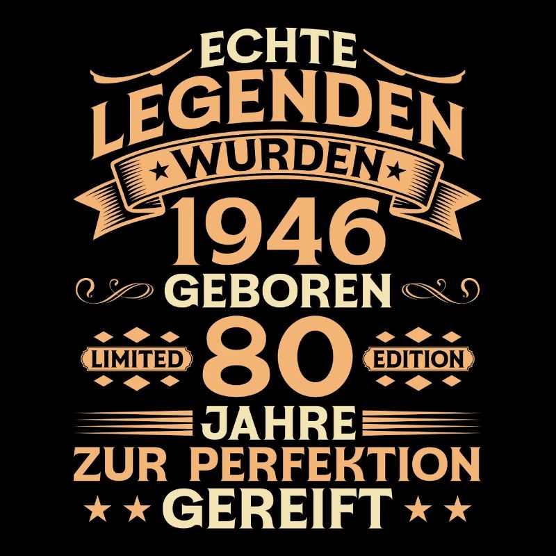 80th Birthday 1946 Vintage Legend Gift