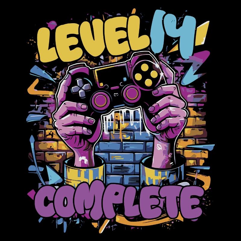 Level 14 Complete Gaming Graffiti
