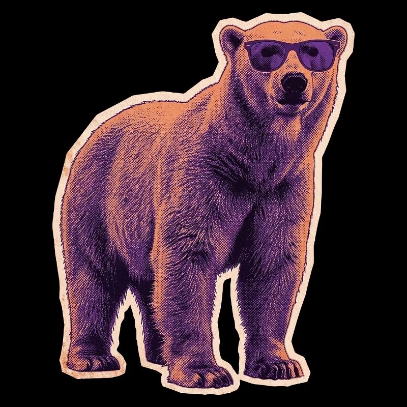 Sommer Eisbär Sonnenbrille
