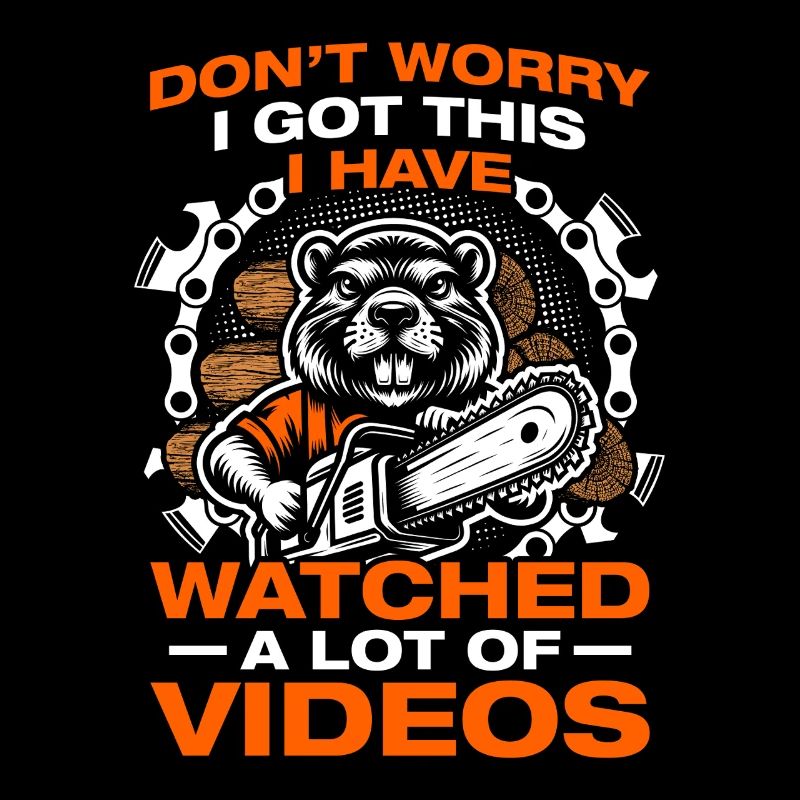 J’ai ce bûcheron de scie à tronçonneuse en bois