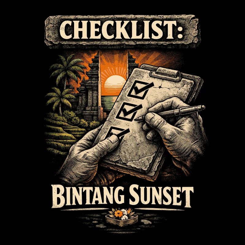 Voyage à Bali Coucher de soleil à Bintang