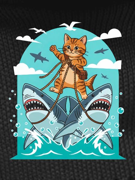 Kittens on shark adventures