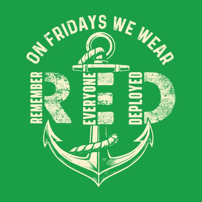 Freitags tragen wir Red Remember Deployed
