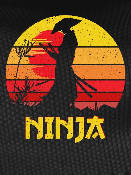 Sunset Ninja Silhouette