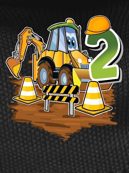 2 excavators 2nd birthday