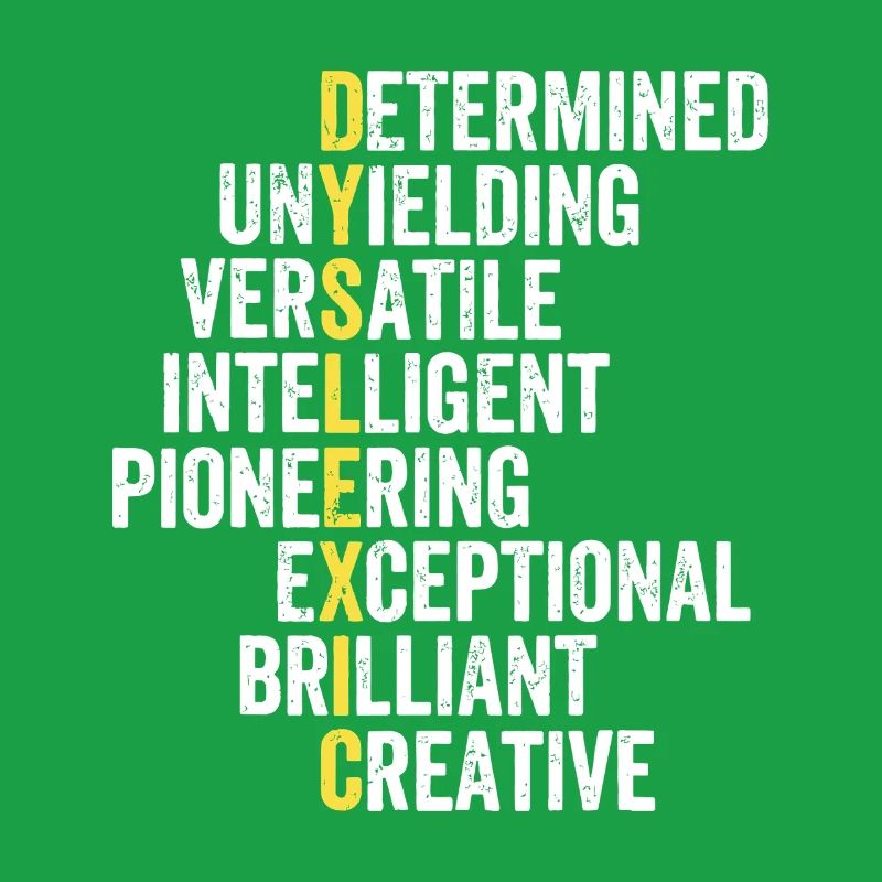 Yellow Accent Adjective Stack