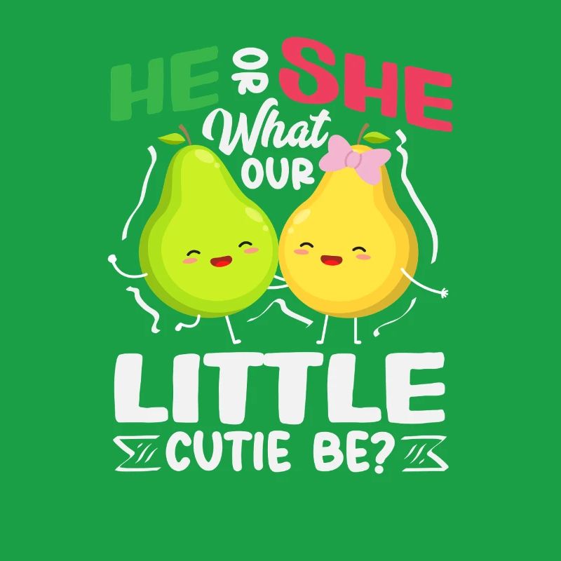 Er Oder Sie Kleiner Schatz Birnen Gender Reveal