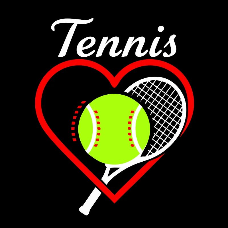 Tennis Herz Schläger