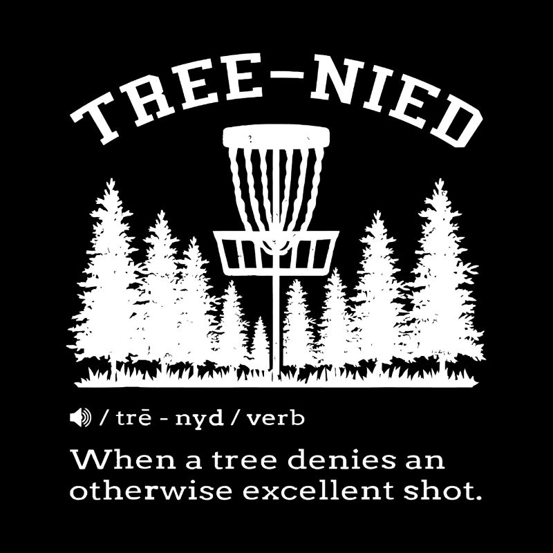 Tree Denied Shot: Forest Disc Golf Tee
