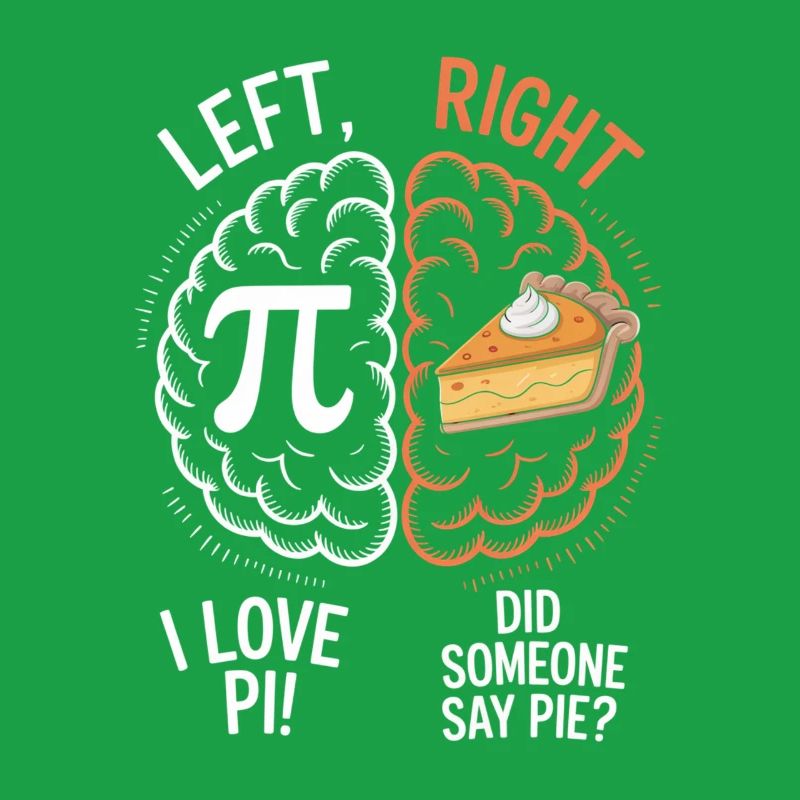 Pi vs Pie: Left Right Brain