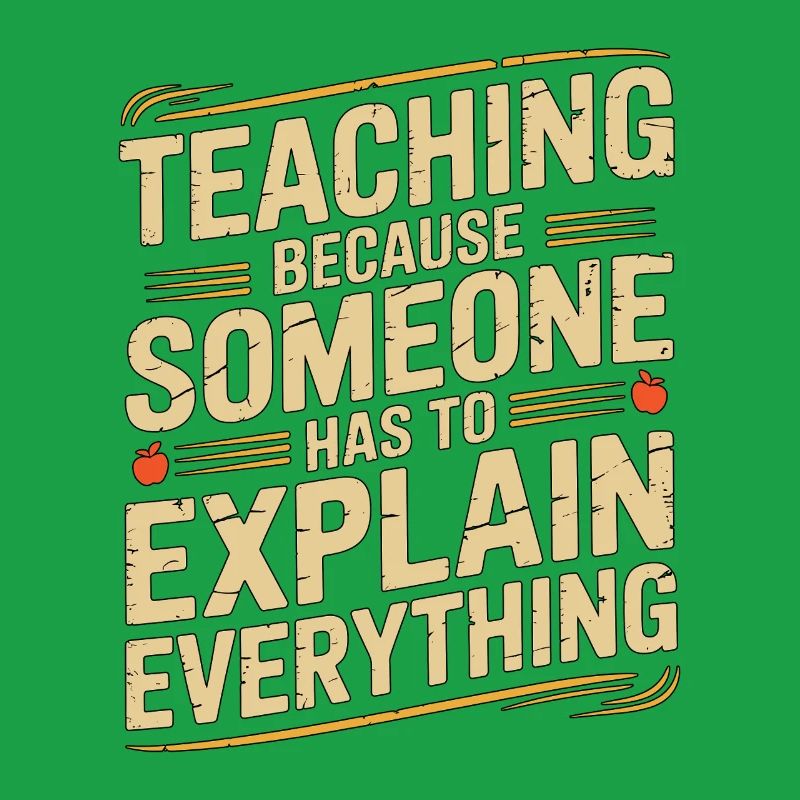 Elementary Teacher Teaching Because School Tutor