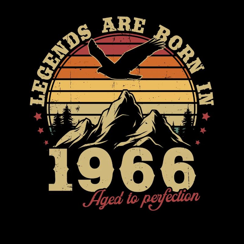 Legends Will Be 1966 Vintage Birthday Gift