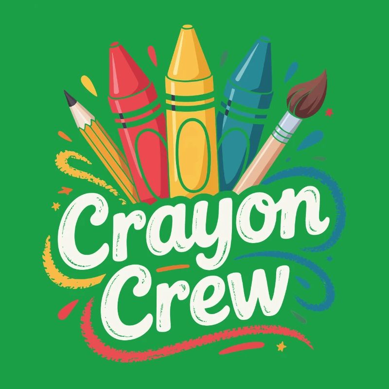 Explosion de couleurs de l’équipe Crayon