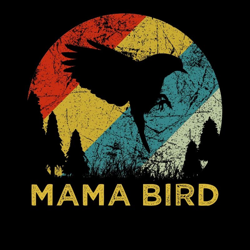 Mama Bird Retro Vintage-Muttertags-Ästhetik