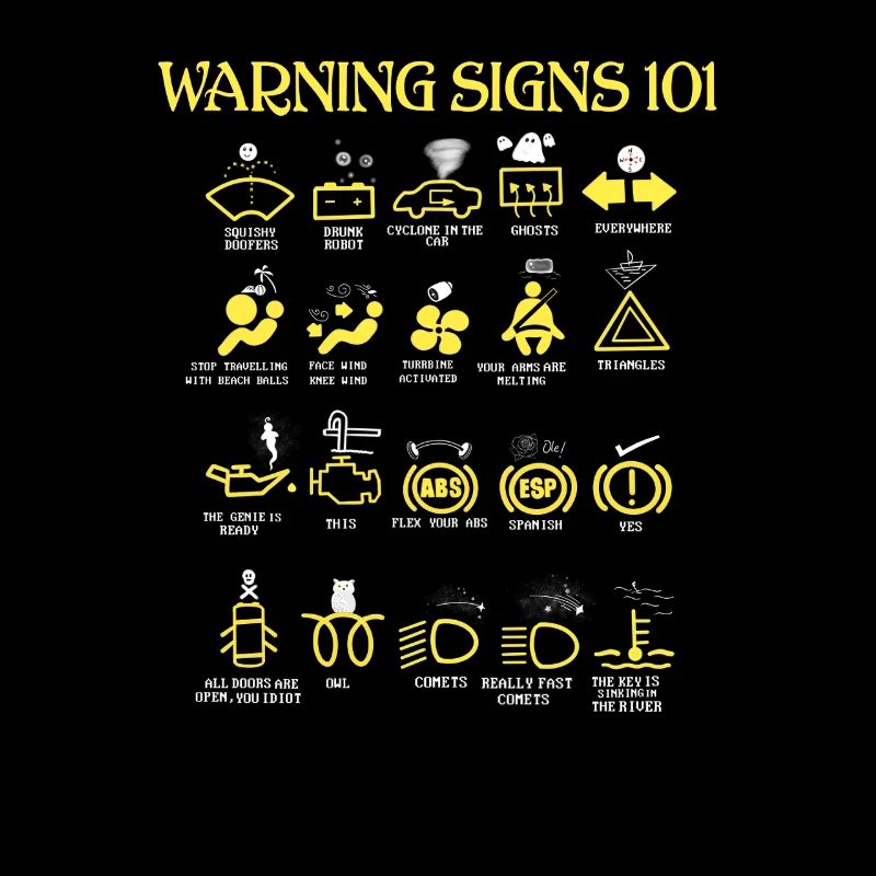 Car Warning Signs