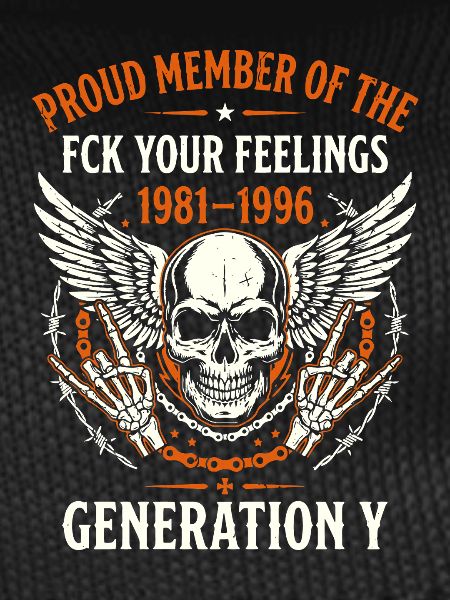 Gen Y Skull Wings 1981-1996