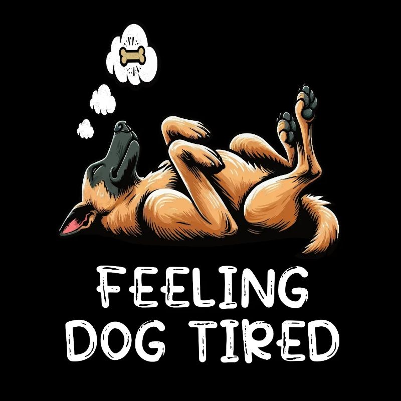 Feeling Dog Tired Malinois Belgian Shepherd