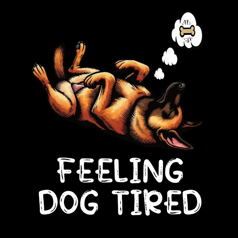 Feeling Dog Tired Malinois Belgian Shepherd
