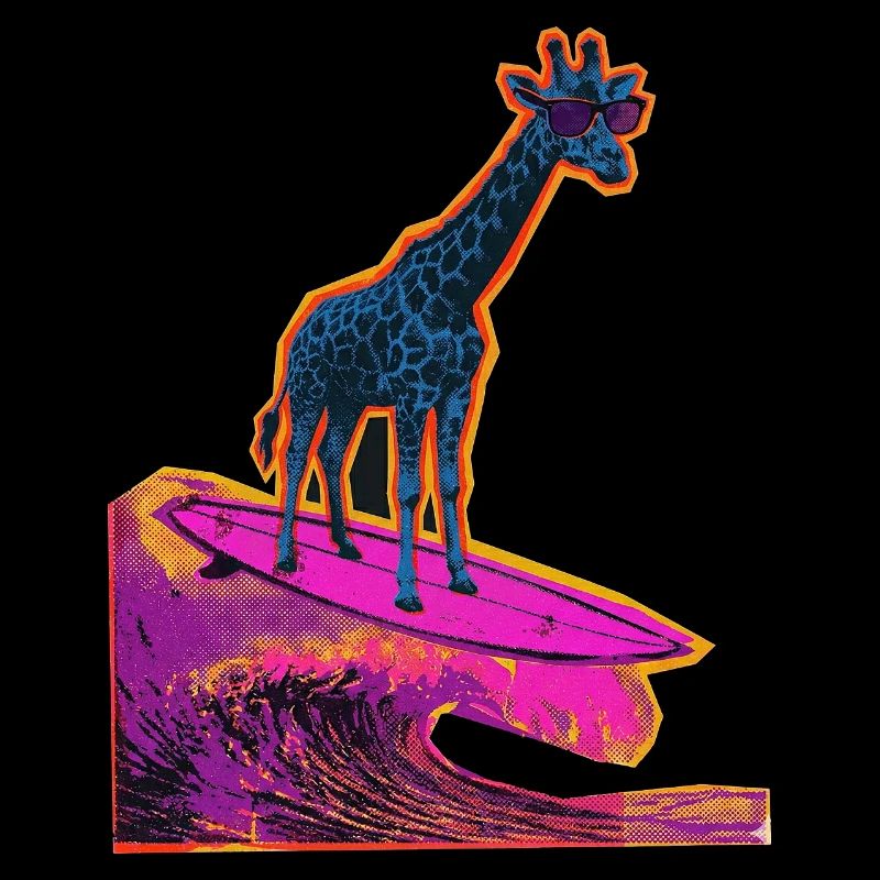 Surfer Giraffe