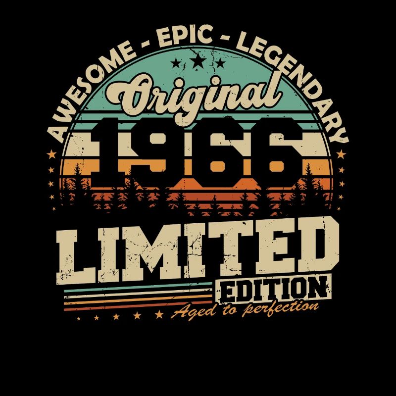 Cadeau d’anniversaire rétro vintage original de 1966