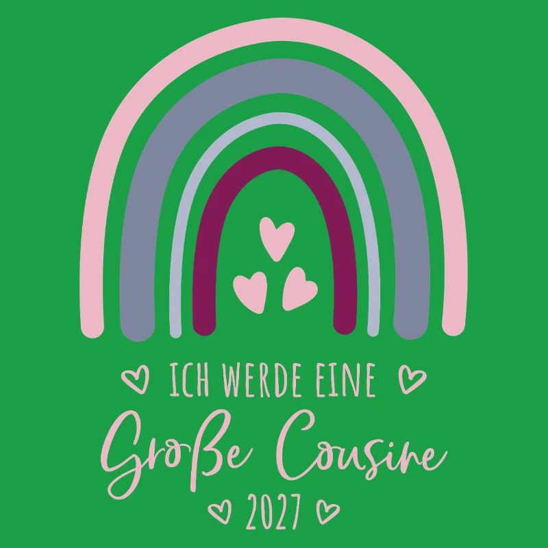 Ich werde eine Große Cousine 2027 Regenbogen 