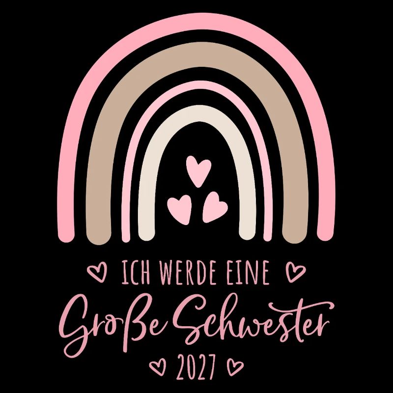 Ich werde eine Große Schwester 2027 Regenbogen