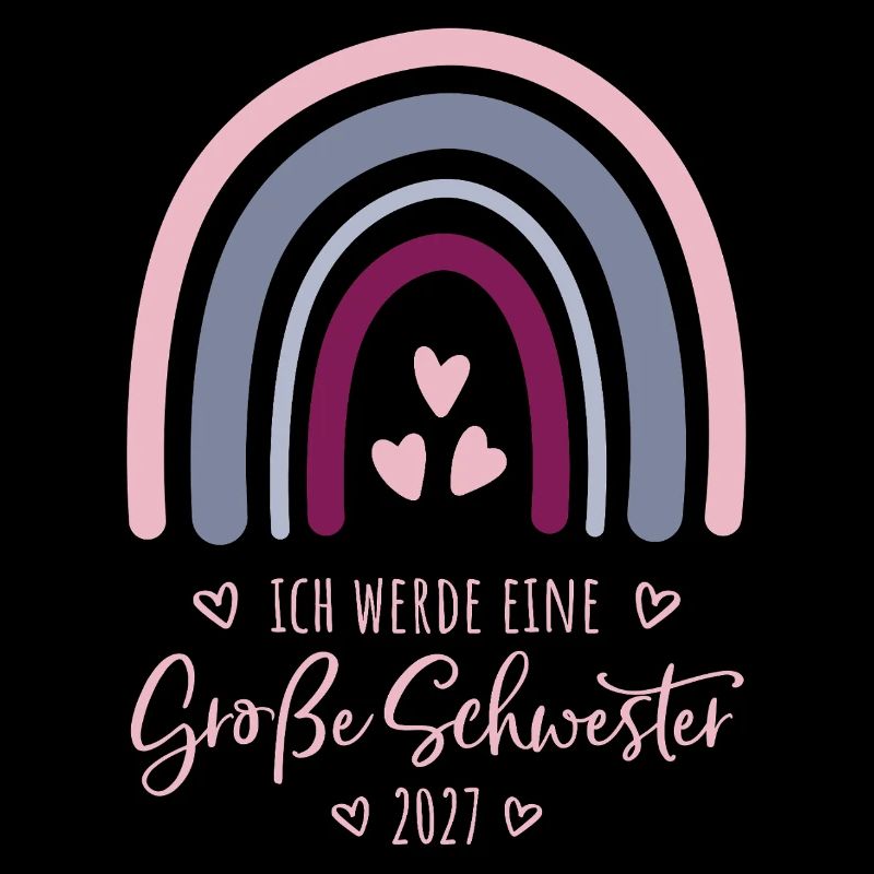 Ich werde eine Große Schwester 2027 Regenbogen