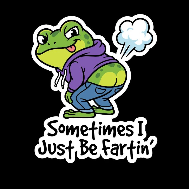 Sweat à capuche grenouille riant