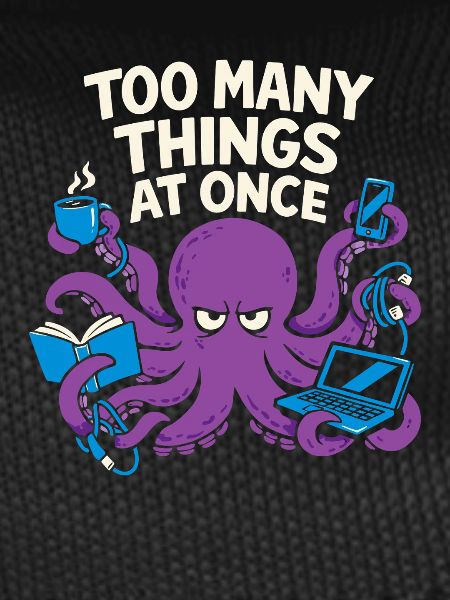 Funny Octopus Overstimulated