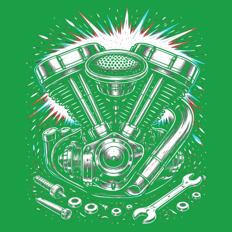 Motorcycle Engine Screwdriver Tuning Design