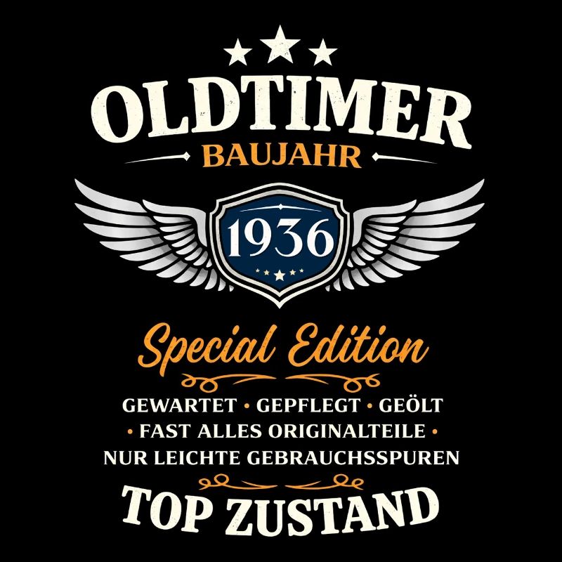 90. Geburtstag Geschenk Mann Oldtimer Vintage 1936