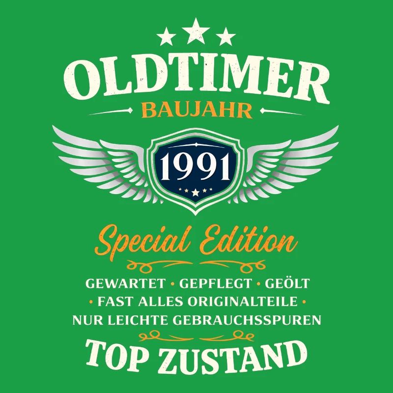 35. Geburtstag Geschenk Mann Oldtimer Vintage 1991