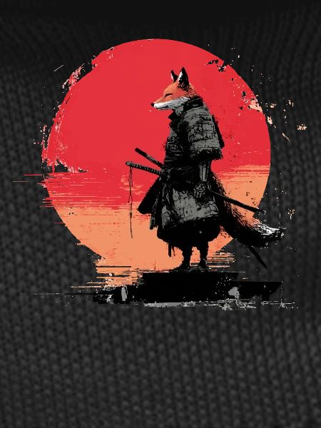 Fox Samurai at Sunset