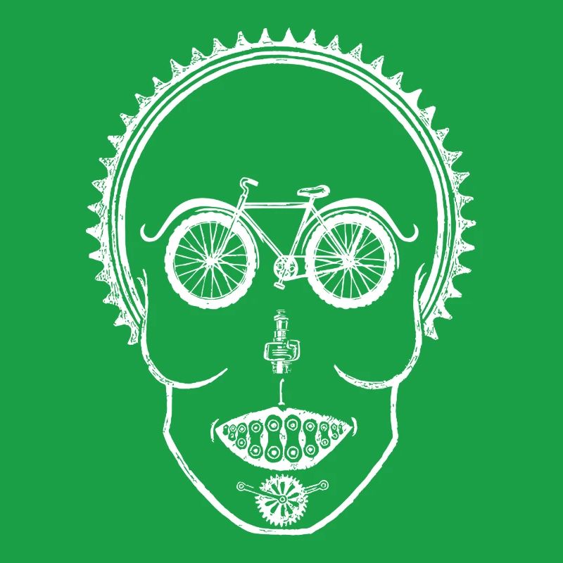 Conception d’illusion optique de crâne de vélo