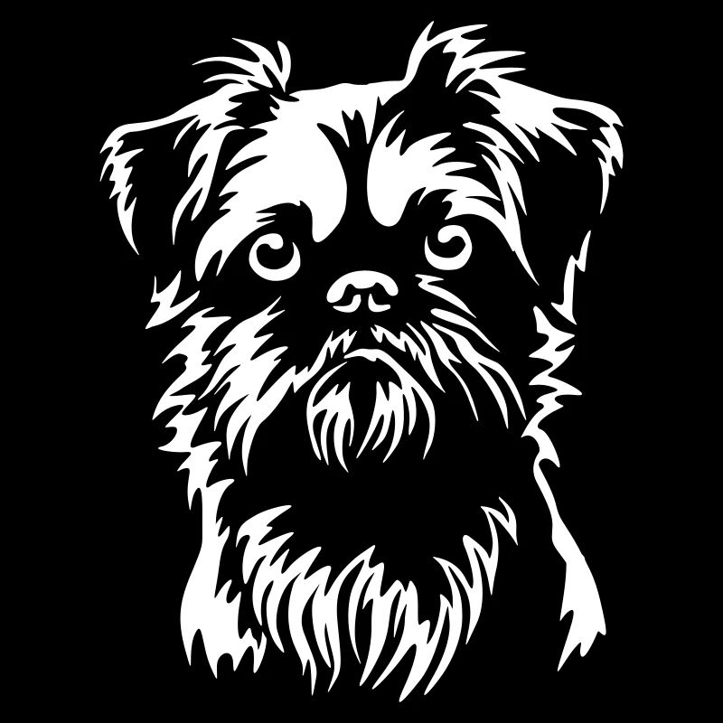 Brussels Griffon Head "Black Edition"