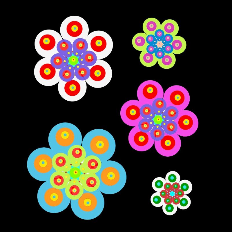 Retro Blumen Sommer Kinder Mädchen Baby