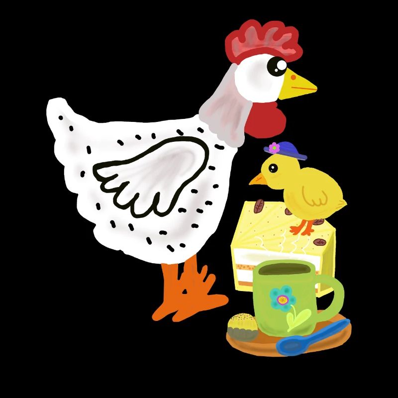 Breakfast Chicken Cake Chick Duo