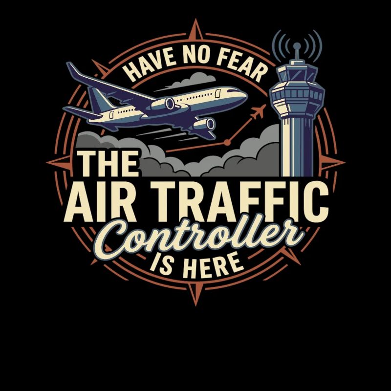 Air Traffic Controller Flugzeug Tower Spruch