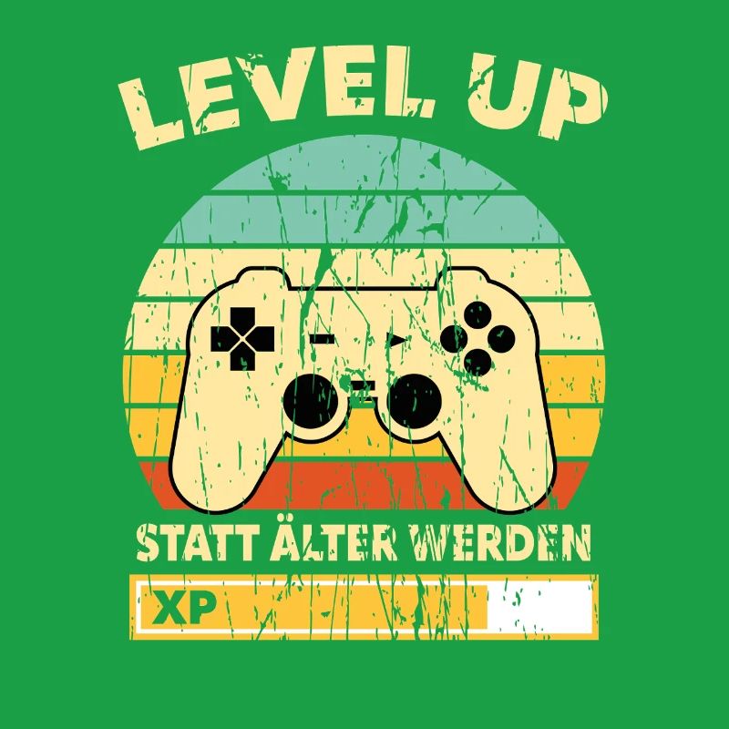 Level Up Retro Controller XP Geburtstag