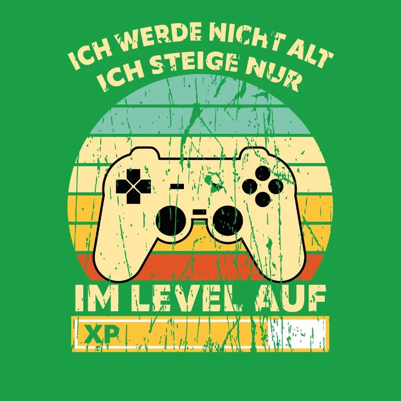 Levelaufstieg Retro Controller Geburtstag