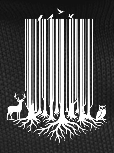 Baum-Barcode White