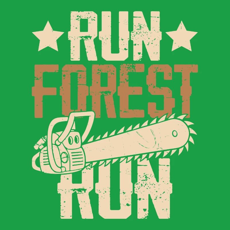 Forest Path Chainsaw Vintage Run Forest Run