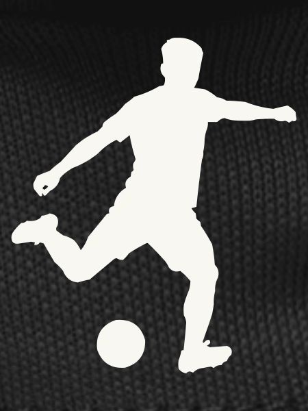 Foosball silhouette in motion
