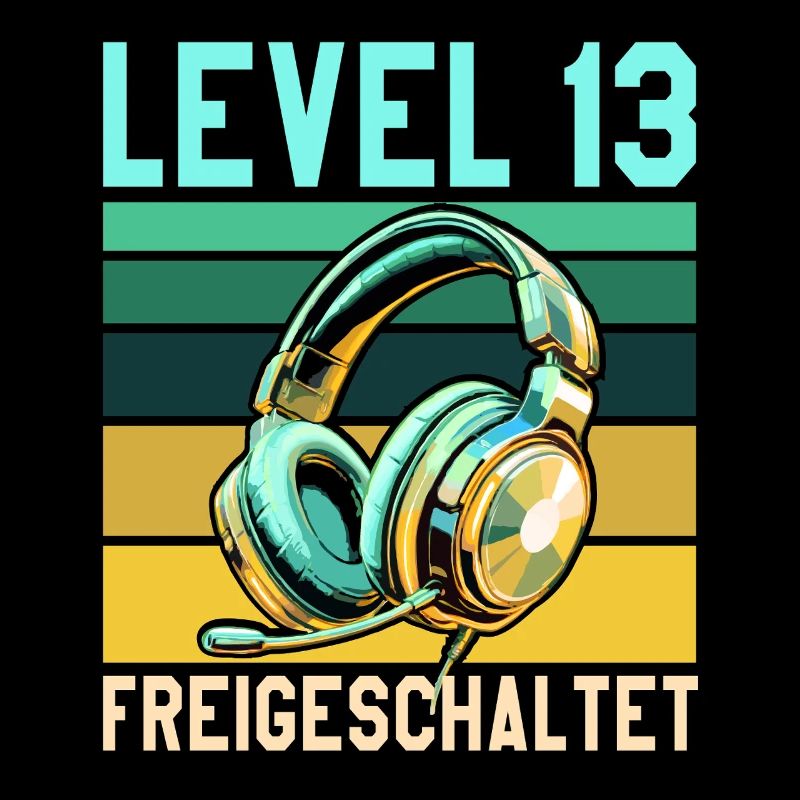 13. Geburtstag Junge Mädchen Gaming Level 13 Jahre